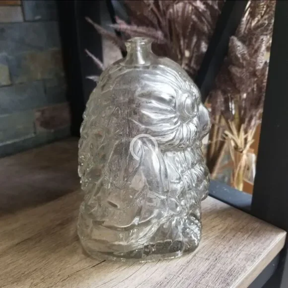 Wise Old Owl, Blown Glass Coin Bank By Anchor Hocking - Picture 4 of 4
